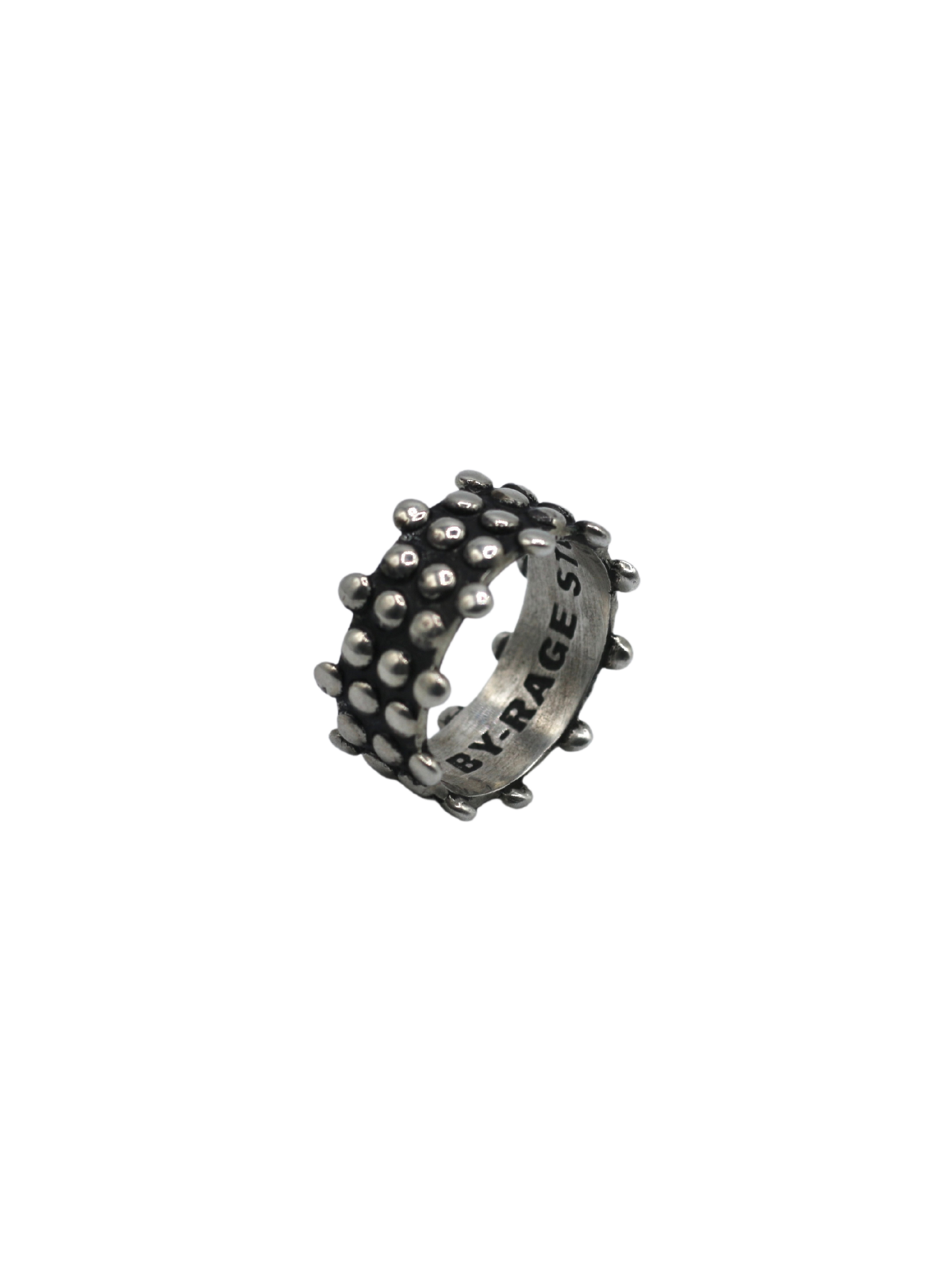 Sterling Silver Studded Ring 925 Studded Ring , Spike Ring, Gothic style ring with studs and spikes, waterproof rings 